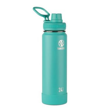 Takeya&reg; Actives 24 oz, Insulated Stainless Steel Water Bottle with Spout Lid in Teal. View a larger version of this product image.