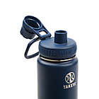 Alternate image 1 for Takeya&reg; Actives 24 oz. Insulated Stainless Steel Water Bottle with Spout Lid in Midnight