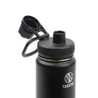 Alternate image 1 for Takeya&reg; Actives 24 oz. Insulated Stainless Steel Water Bottle with Spout Lid in Onyx