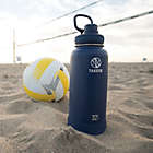 Alternate image 4 for Takeya&reg; Actives 32 oz. Insulated Stainless Steel Water Bottle with Spout Lid in Midnight