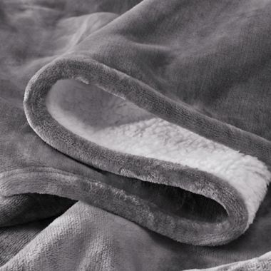 UGG&reg; Avalon Full/Queen Blanket in Charcoal. View a larger version of this product image.