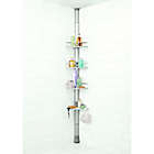 Alternate image 2 for OXO 4-Tier Anodized Aluminum Tension Pole Shower Caddy
