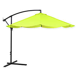 Pure Garden Cantilever Offset 10-Foot Hanging Patio Umbrella in Green