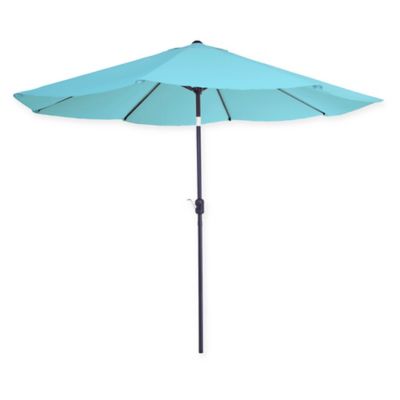 Pure Garden 10-Foot Patio Market Umbrella with Auto Tilt and Crank