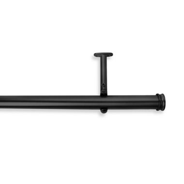 Cambria&reg; Premier Complete 28 to 48-Inch Adjustable Curtain Rod in Black. View a larger version of this product image.