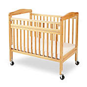 LA Baby&reg; Mini Portable Crib with Clear Panels and Safety Gate in Natural