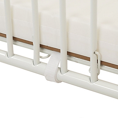 LA Baby&reg; Holiday Portable Folding Crib in White. View a larger version of this product image.