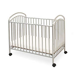 LA Baby® Classic Arched Mini Crib in Pewter