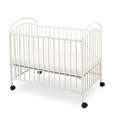 LA Baby&reg; Classic Arched Mini Crib in White. View a larger version of this product image.
