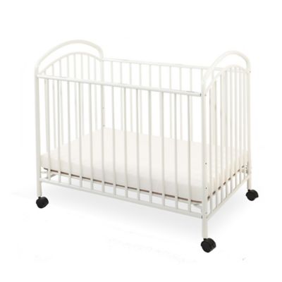 LA Baby&reg; Classic Arched Mini Crib in White