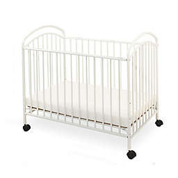 LA Baby® Classic Arched Mini Crib in White