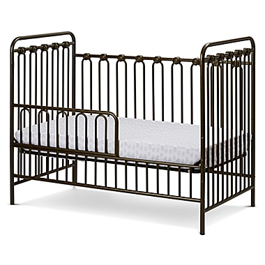 LA Baby&reg; Napa 3-in-1 Convertible Crib in Gold. View a larger version of this product image.
