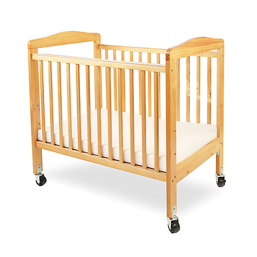 Alternate image 1 for LA Baby® Mini Portable Crib with Clear Panels in Natural
