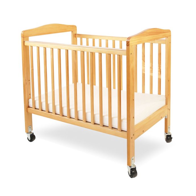 La Baby Mini Portable Crib With Clear Panels In Natural Buybuy Baby