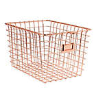 Alternate image 1 for Spectrum Small Metal Storage Basket in Copper