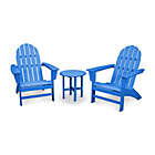 Alternate image 1 for POLYWOOD&reg; Vineyard 3-Piece Adirondack Set in Blue