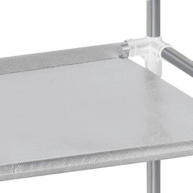 SALT&trade; 6-Tier Fabric Shoe Rack in Grey. View a larger version of this product image.
