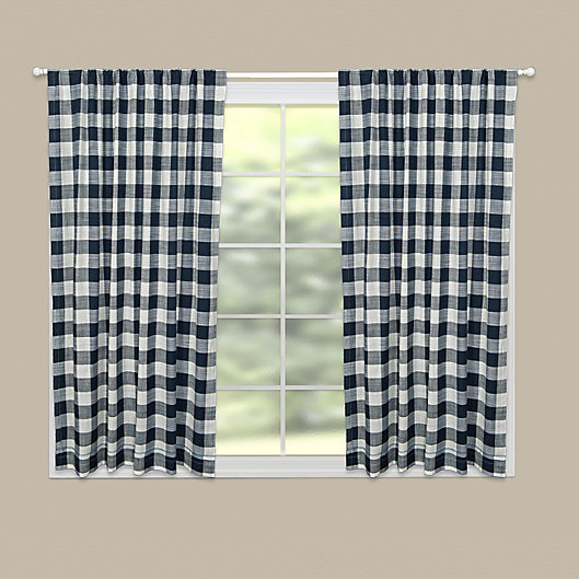 Alternate image 1 for Heritage Lace® Buffalo Check Rod Pocket Window Curtain Panel (Single)