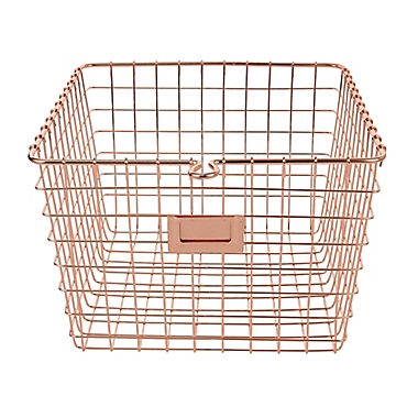 Spectrum&trade; Medium Storage Basket in Copper. View a larger version of this product image.