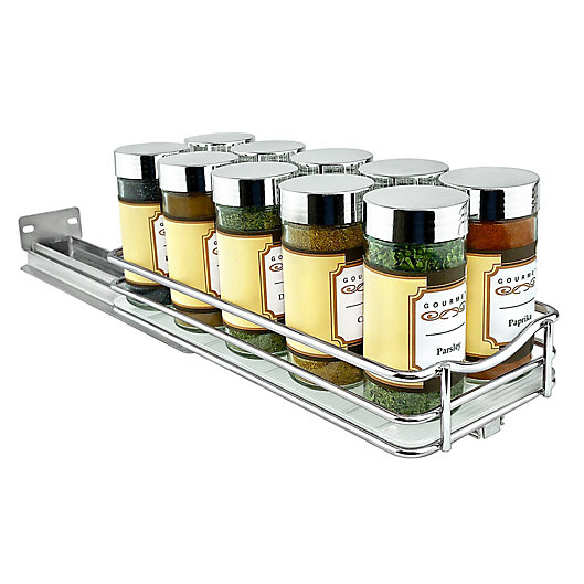 Alternate image 1 for Lynk Professional Pull Out Spice Rack Organizer in Chrome