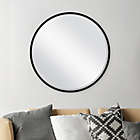Alternate image 1 for 26-Inch Round Metal Wall Mirror in Black