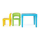 Alternate image 4 for Humble Crew Playtime 3-Piece Plastic Table & Chairs Set in Aqua