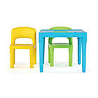 Alternate image 5 for Humble Crew Playtime 3-Piece Plastic Table & Chairs Set in Aqua