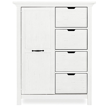 evolur&trade; Belmar 4-Drawer Tall Chest in Weathered White. View a larger version of this product image.