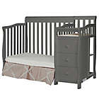 Alternate image 1 for Dream On Me Jayden 4-in-1 Mini Convertible Crib and Changer in Steel Grey