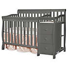 Alternate image 0 for Dream On Me Jayden 4-in-1 Mini Convertible Crib and Changer in Steel Grey