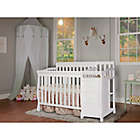 Alternate image 2 for Dream On Me Jayden 4-in-1 Mini Convertible Crib and Changer in White