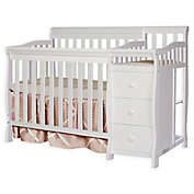Dream On Me Jayden 4-in-1 Mini Convertible Crib and Changer in White