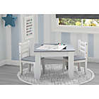 Alternate image 1 for Delta Children&reg; Chelsea 3-Piece Table and Chairs Set with Storage in Grey/White
