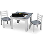 Alternate image 4 for Delta Children&reg; Chelsea 3-Piece Table and Chairs Set with Storage in Grey/White