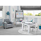 Alternate image 6 for Delta Children&reg; Chelsea 3-Piece Table and Chairs Set with Storage in Grey/White