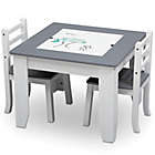 Alternate image 0 for Delta Children&reg; Chelsea 3-Piece Table and Chairs Set with Storage in Grey/White