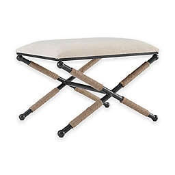 Parker Campaign Accent Stool in Black