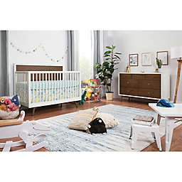 Babyletto Palma Nursery Furniture Collection in White/Walnut