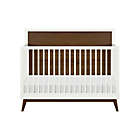 Alternate image 1 for Babyletto Palma 4-in-1 Convertible Crib in White/Walnut