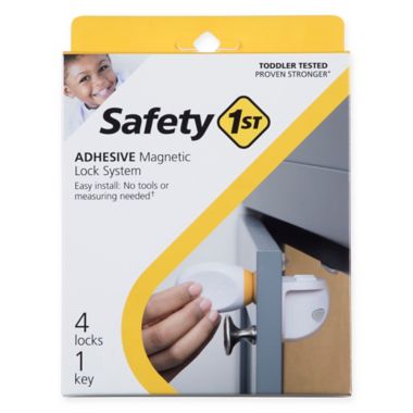 Safety 1st&reg; 4-Pack Adhesive Magnetic Locks with Key. View a larger version of this product image.