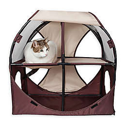 Pet Life™ Kitty-Play Obstacle Travel Collapsible Soft Folding Cat House