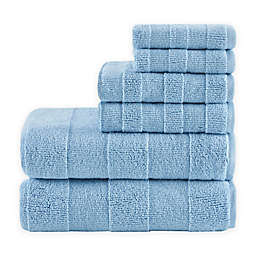 Madison Park Signature Parker 6-Piece Bath Towel Set in Blue