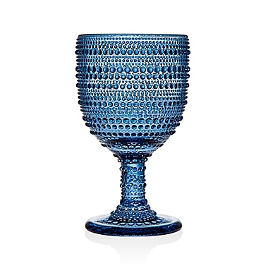 Lumina Hobnail Goblets in Blue (Set of 4). View a larger version of this product image.