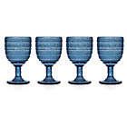 Alternate image 0 for Lumina Hobnail Goblets in Blue (Set of 4)