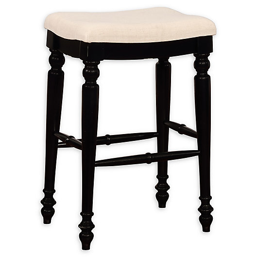 Linon Home Mendon Backless Stool Bed, Backless Cream Counter Stools