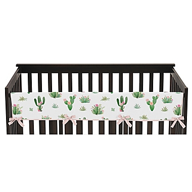 Sweet Jojo Designs Cactus Floral Long Rail Guard Cover. View a larger version of this product image.