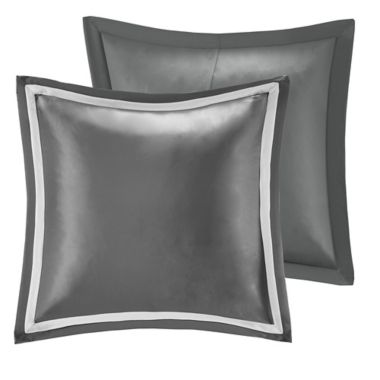 Madison Park&reg; Odette Jacquard 8-Piece Reversible King Comforter Set in Silver. View a larger version of this product image.