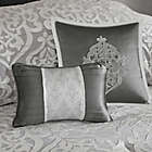 Alternate image 6 for Madison Park&reg; Odette Jacquard 8-Piece Reversible King Comforter Set in Silver