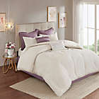 Alternate image 4 for Madison Park Elise 8-Piece Reversible Queen Comforter Set in Purple