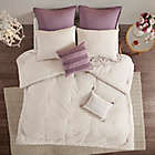 Alternate image 5 for Madison Park Elise 8-Piece Reversible Queen Comforter Set in Purple